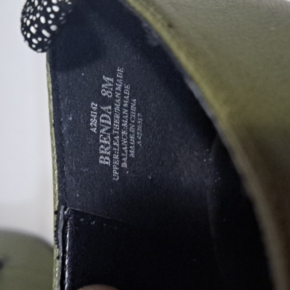 Logo by Lori Goldstein "Brenda" Bootie leather tie - 8 - olive/army green/black - Picture 5 of 8